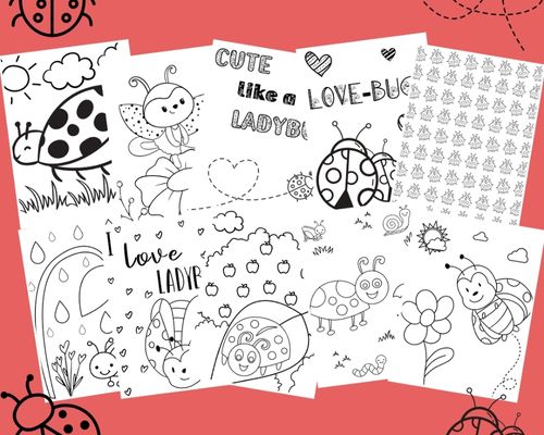 Ladybug coloring pages printable