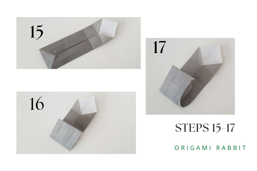 Origami easter bunny easy