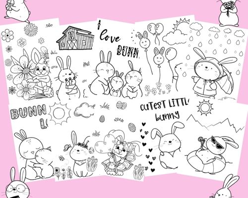 bunny rabbit coloring pages