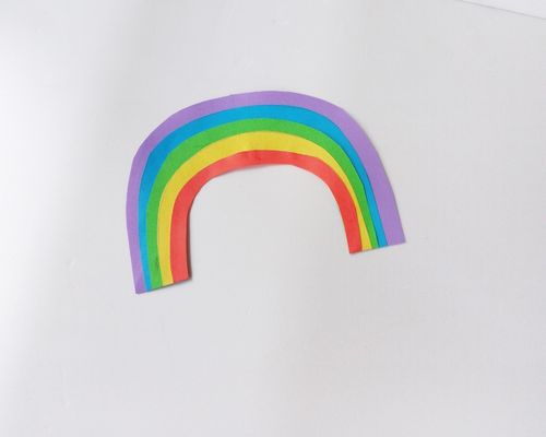 diy paper rainbow