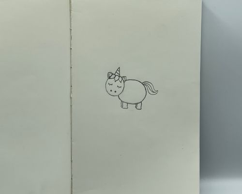 easy unicorn drawing for kids