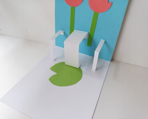 how to make a frog greeting card