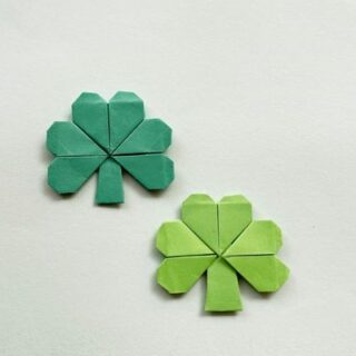 how to make origami shamrock easy