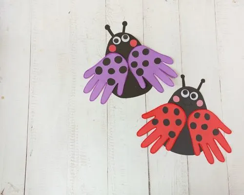 ladybug handprints