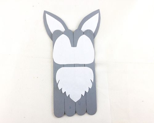 lolly stick fox craft