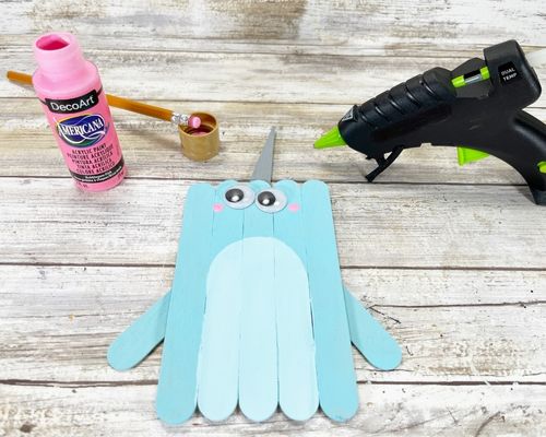 ocean popsicle stick narwhal