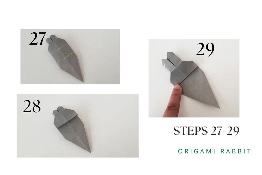 origami bunny step by step 