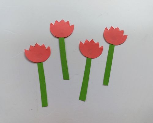 paper flowers for frog pop up card