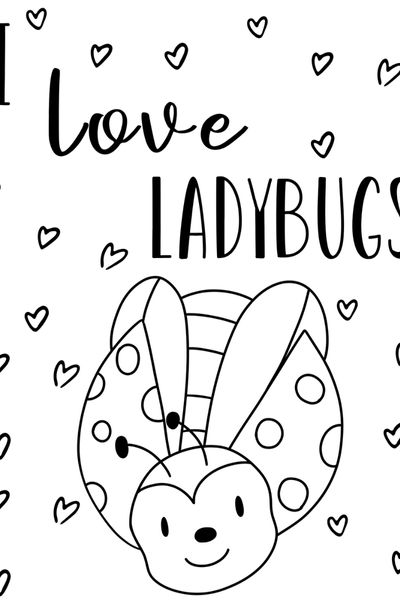 printable ladybug coloring pages
