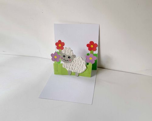 sheep pop up card for Easter