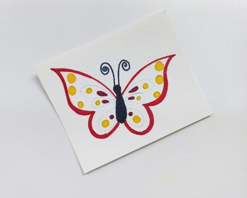 step by step butterfly drawing for kids