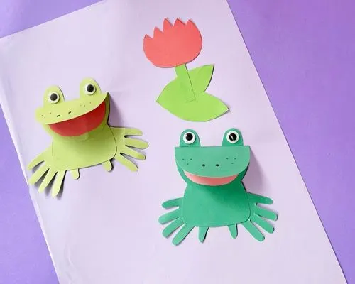 Handprint Frogs