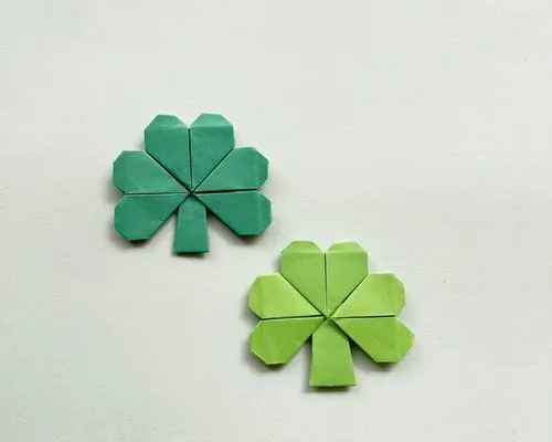 how to make origami shamrock easy