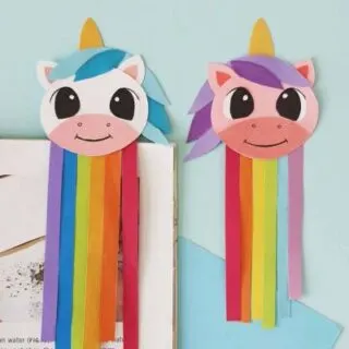 DIY Unicorn Rainbow Bookmarks