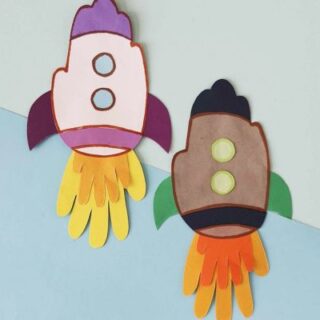 Handprint Rocket Craft