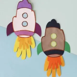 Handprint Rocket Craft