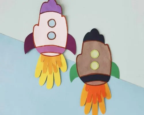 Handprint Rocket Craft