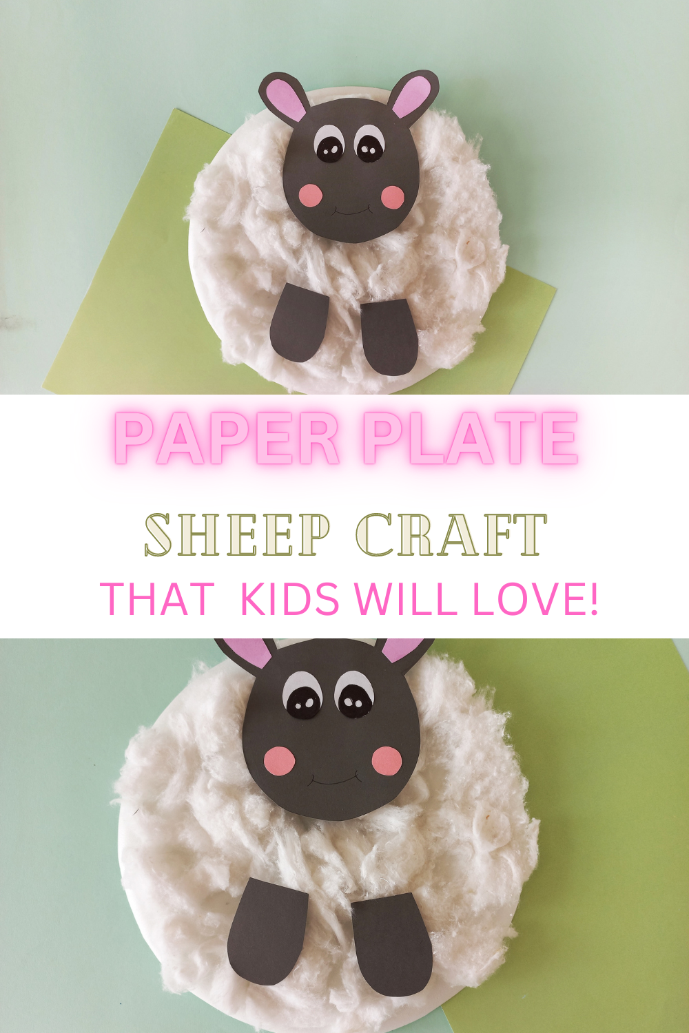 Paper Plate Sheep Craft for Kids