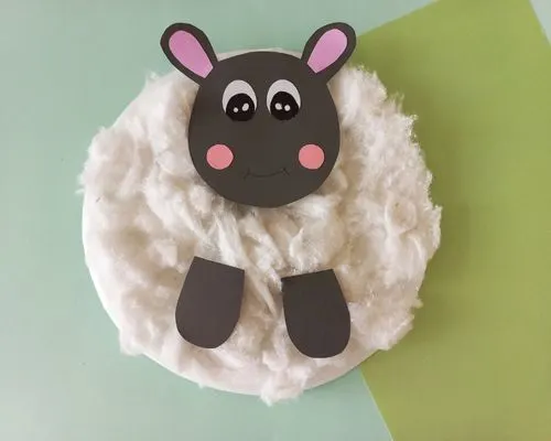 Paper Plate Sheep Craft for Kids
