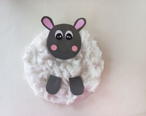 how to make a paper plate lamb