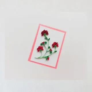 How to Make a Quilled Rose Card
