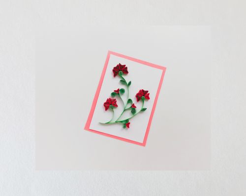 How to Make a Quilled Rose Card