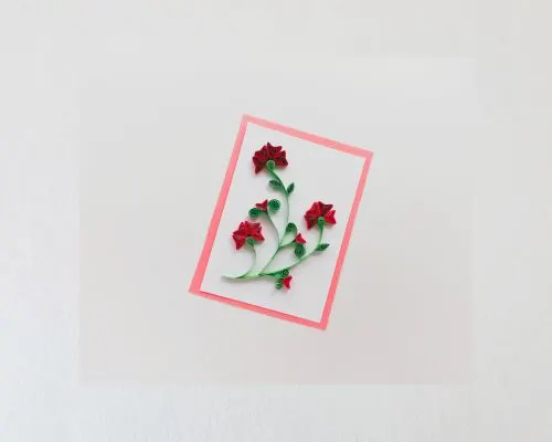 How to Make a Quilled Rose Card