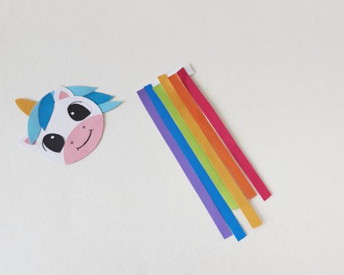 how to make an unicorn bookmark from paper