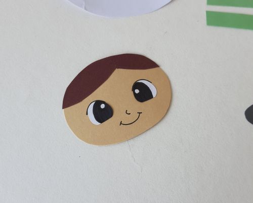 paper bag astronaut craft process