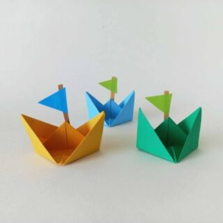 origami boat for kids