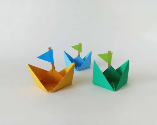 origami boat for kids