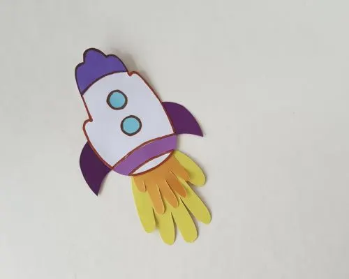 rocket handprint craft
