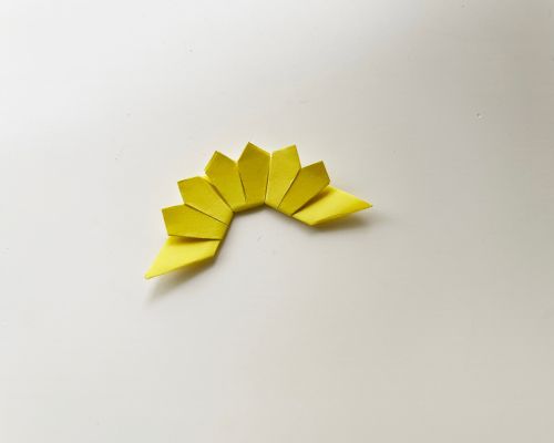easy origami sunflower instructions
