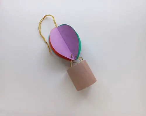 how do you make a simple hot air balloon