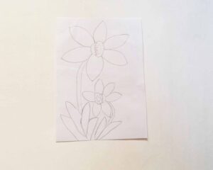 how to draw daffodil easy