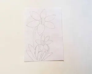 how to draw daffodil easy