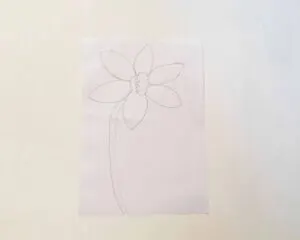 how to draw easy daffodil stem