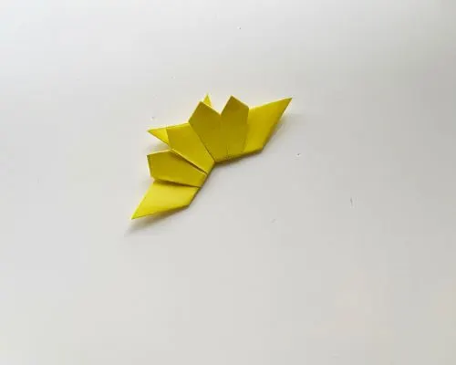 step by step origami sunflower instructions