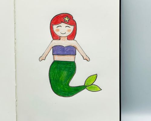 How to Draw Mermaid Easy - Easy Crafts For Kids