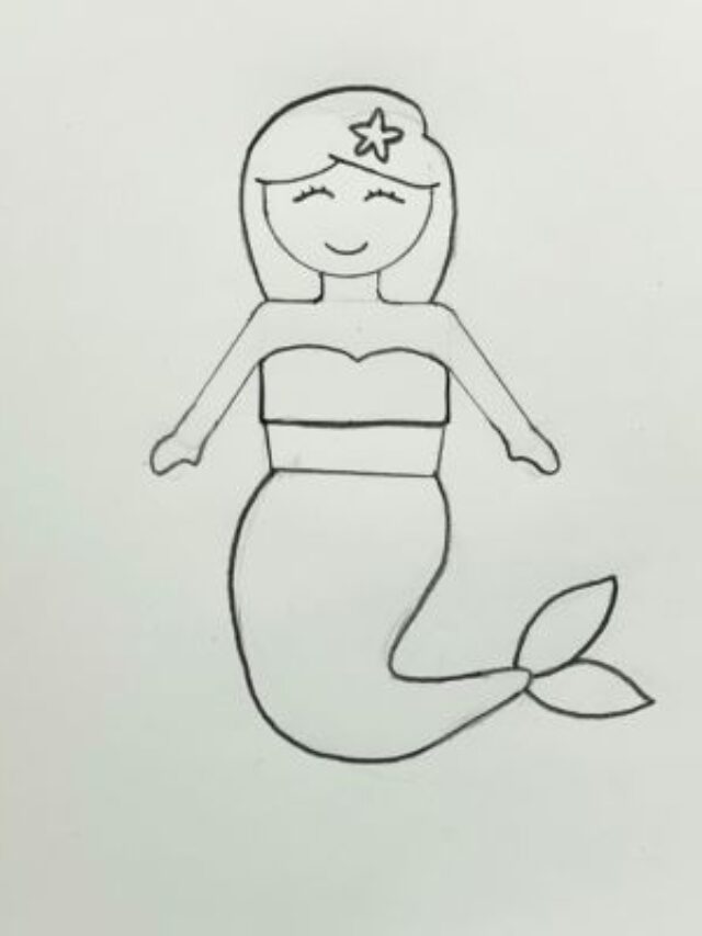 How to Draw Mermaid Easy - Easy Crafts For Kids